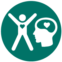 Mental Health head and health icon